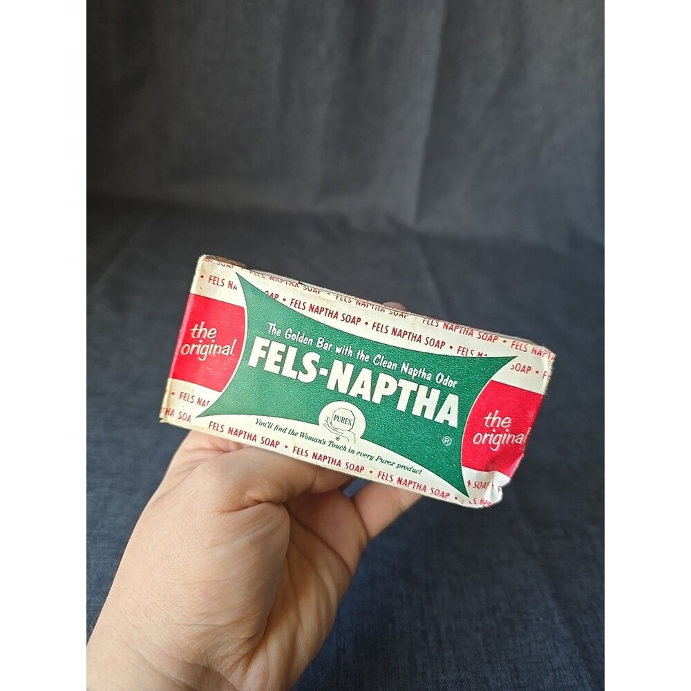 Fels Naptha Heavy Duty Bar Soap 6.5 oz Vintage Original Sealed Purex USA Grandma